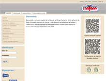 Tablet Screenshot of intranet.grupo-santana.com